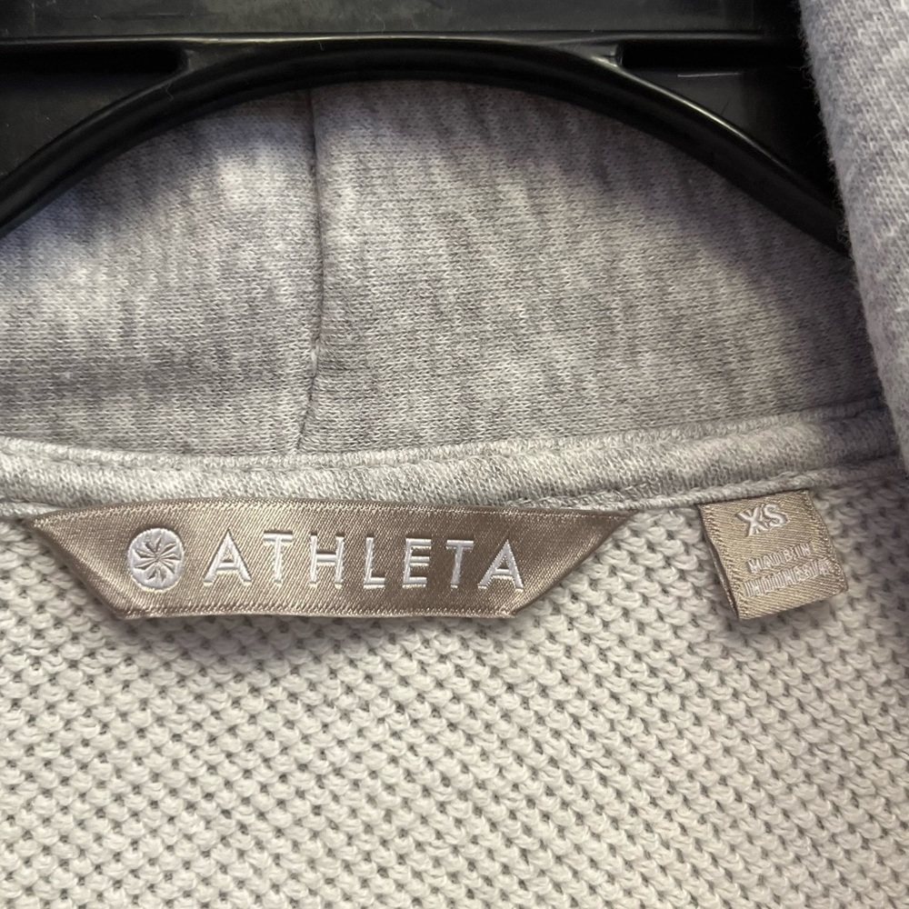 0124-28 ATHLETA heather grey cardigan, XS - Picture 3 of 3